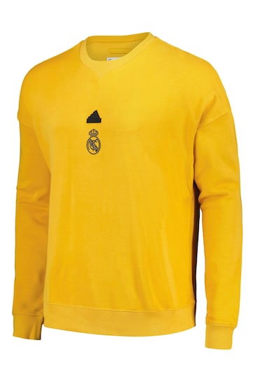 Fanatics Yellow Real Madrid Lifestyler Crew Sweater
