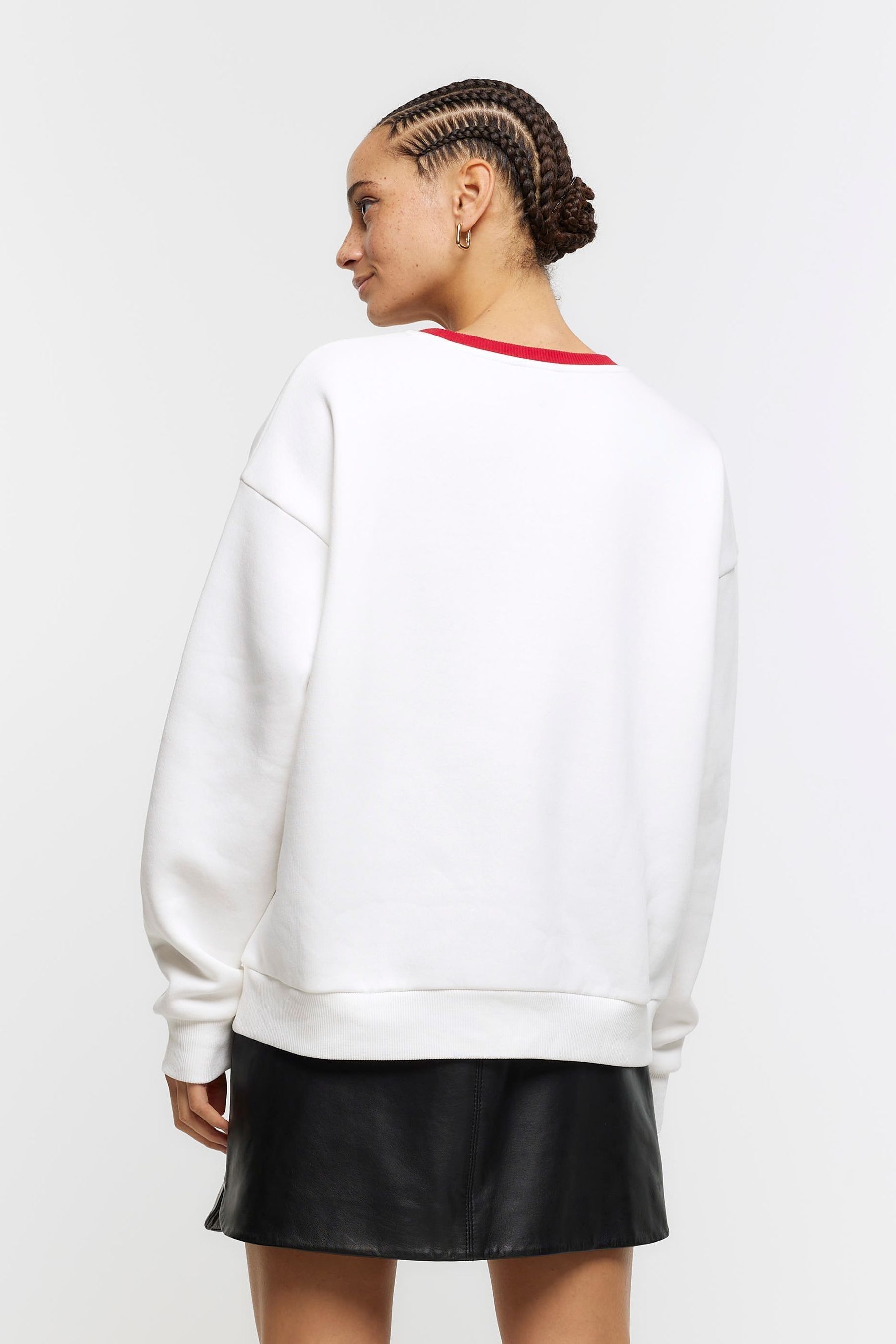 Cream hotsell slogan sweatshirt
