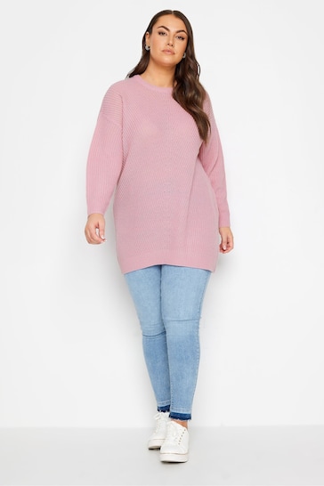 Yours Curve Pink Essential Jumper