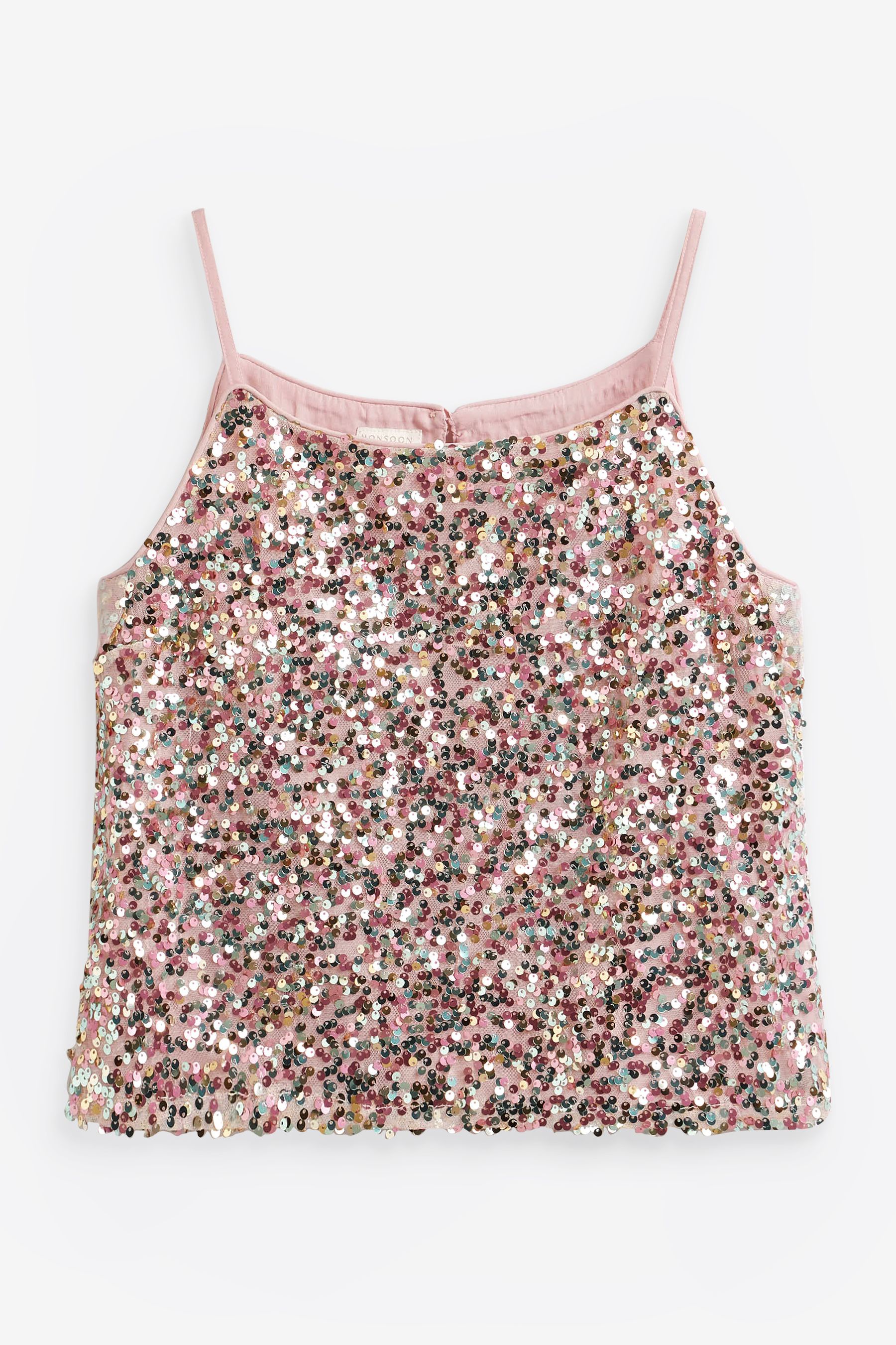 Monsoon pink hot sale sequin top