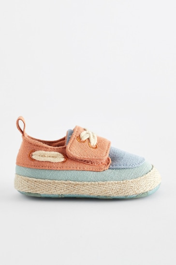 Bright Colourblock Baby Boat Shoes (0-24mths)
