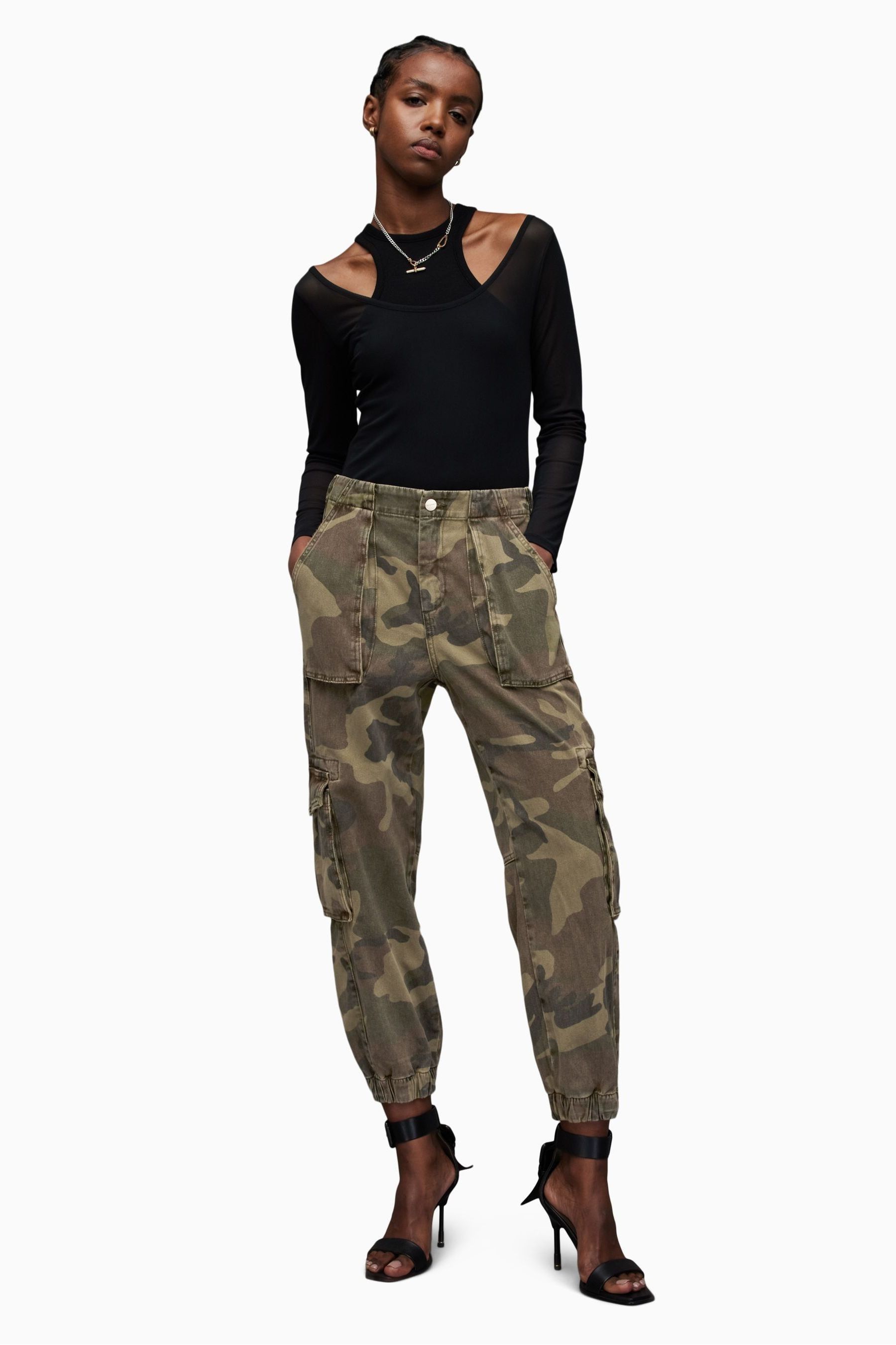 Green top camo trousers