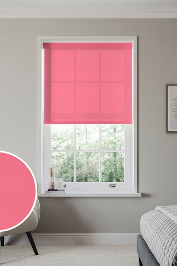 Pink Sorbet Simply Plain Made to Measure Roller Blind