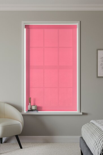 Pink Sorbet Simply Plain Made to Measure Roller Blind