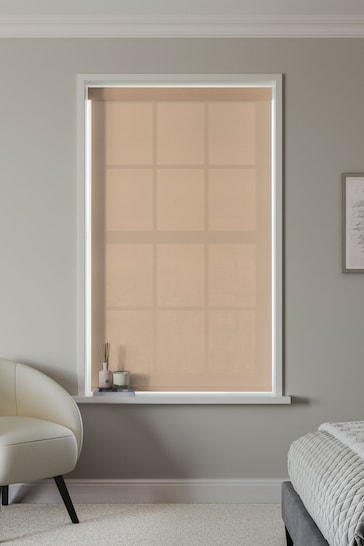 Fawn Natural Simply Plain Made to Measure Roller Blind