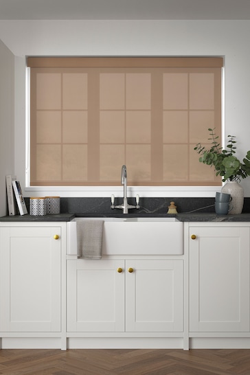 Coco Brown Simply Plain Made to Measure Roller Blind