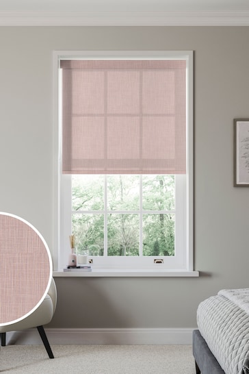 Rose Pink Leela Made to Measure Roller Blind