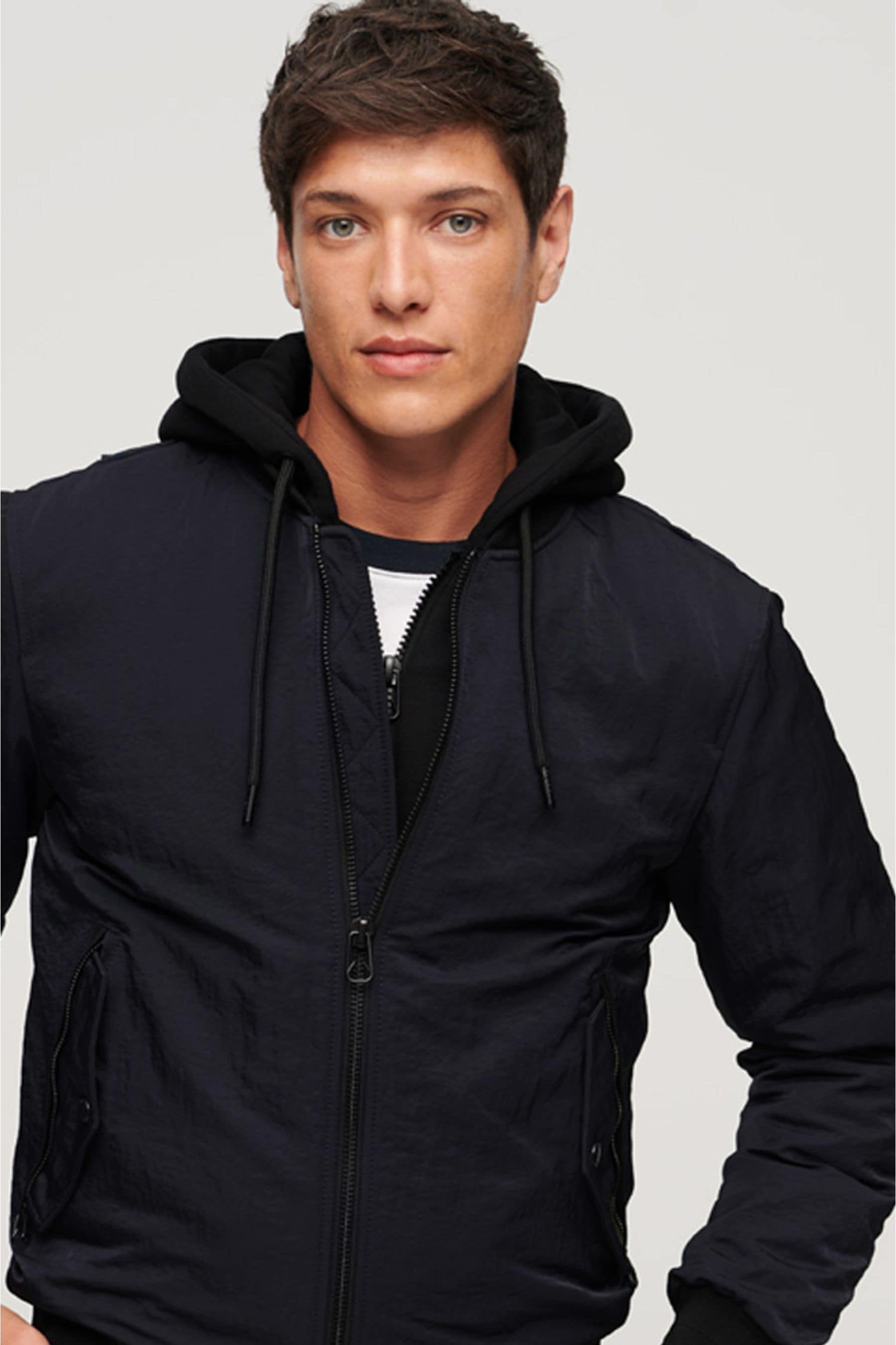 Men u military hooded blouson hot sale