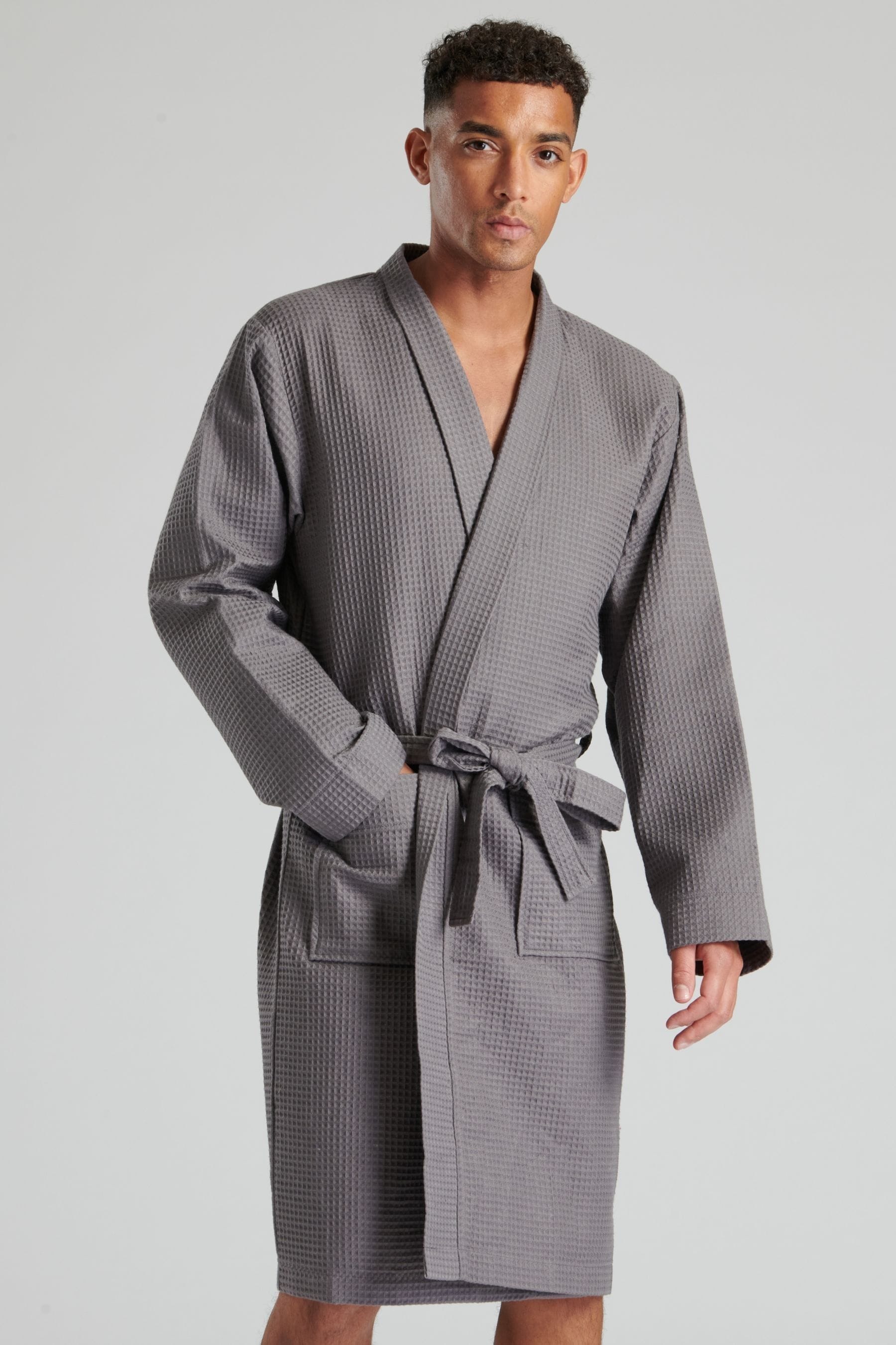Mens waffle new arrivals dressing gown