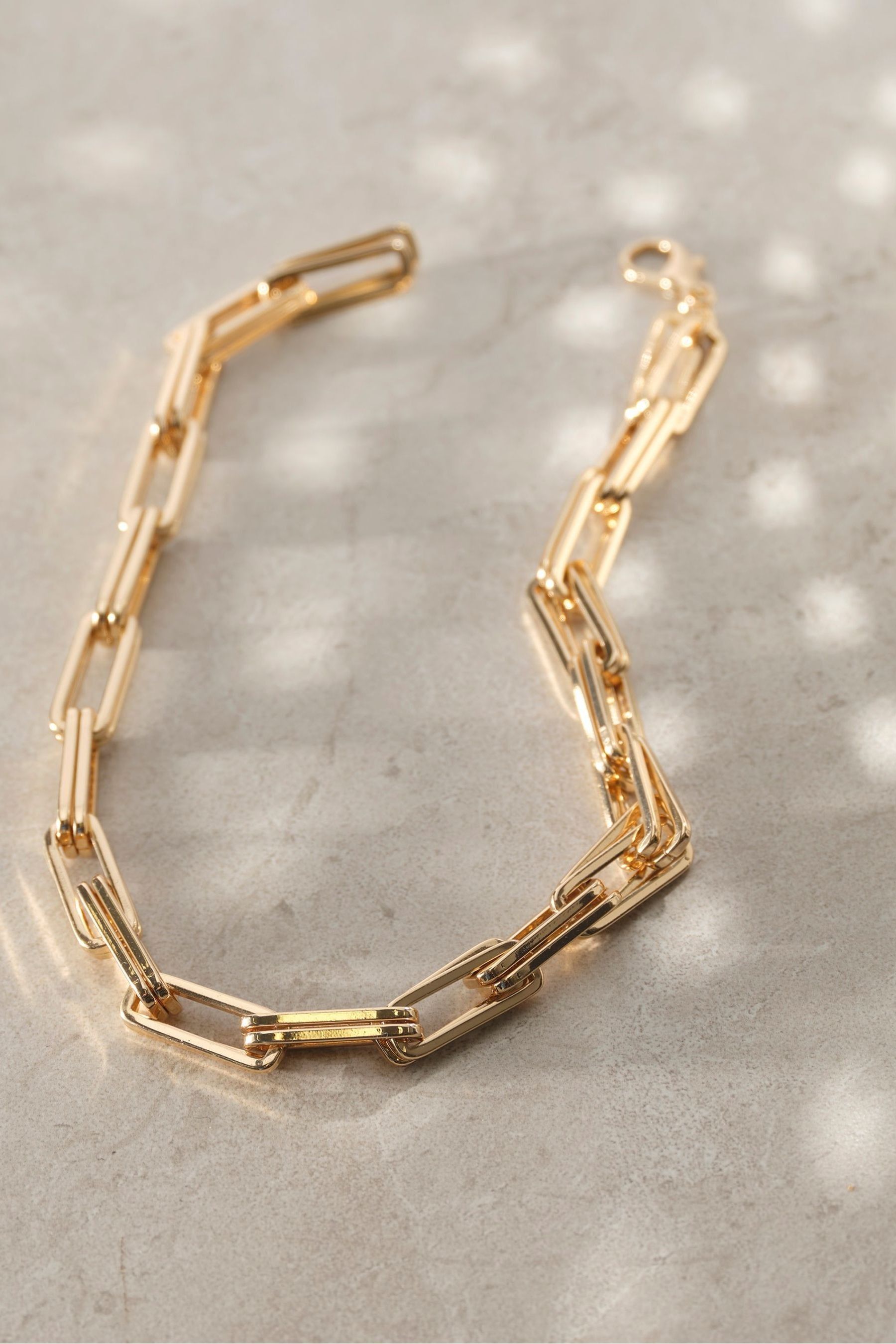 Square chain top link necklace