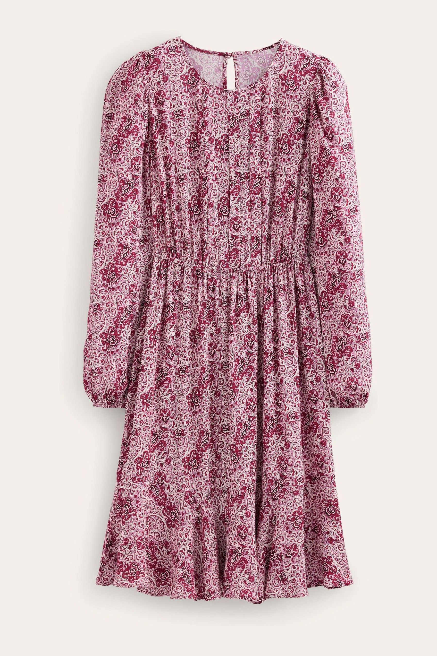 Buy Boden Red Pleat Detail Pephem Dress from the Next UK online shop