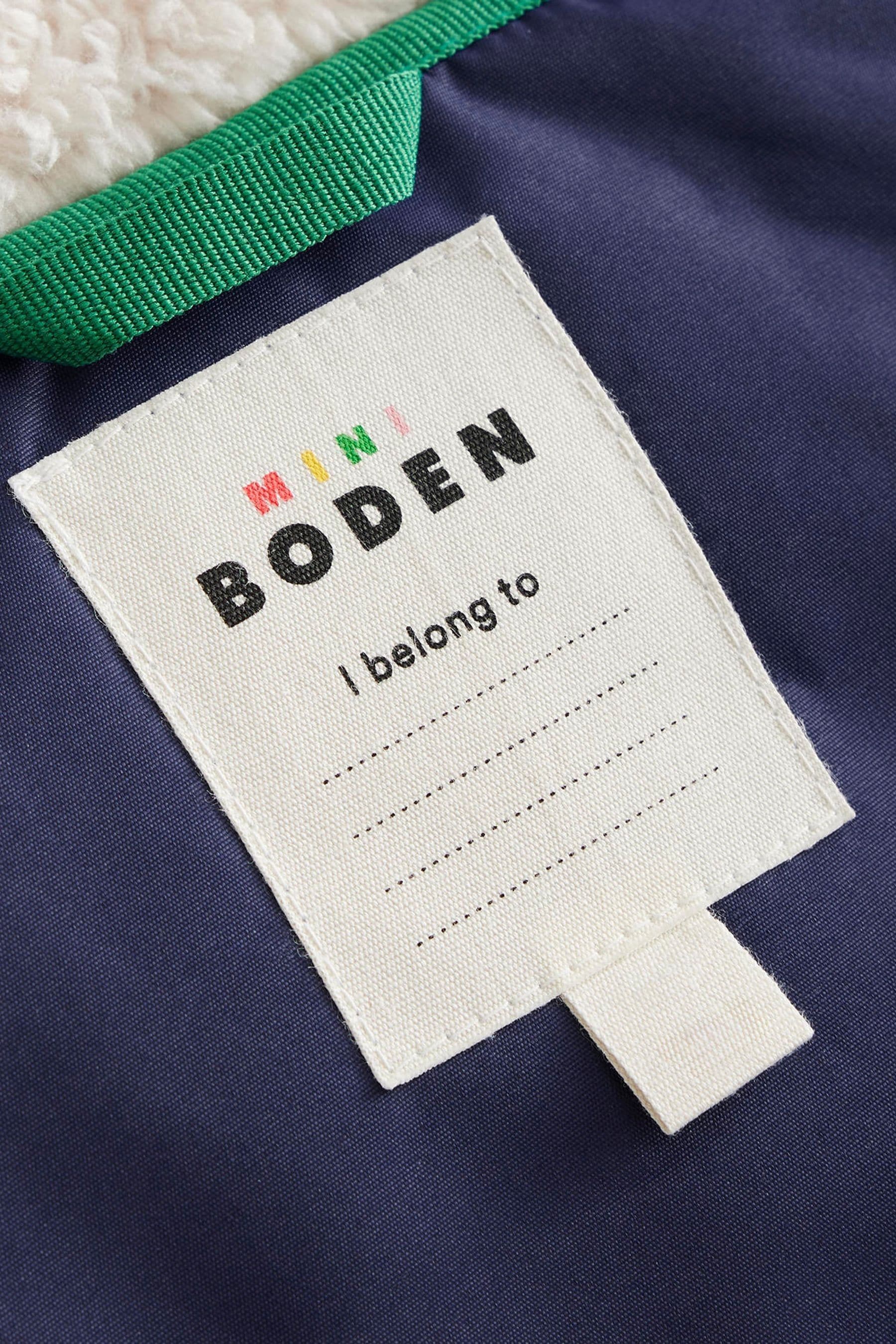 Buy Boden Blue Sherpa Lined Anorak Coat from the Next UK online shop