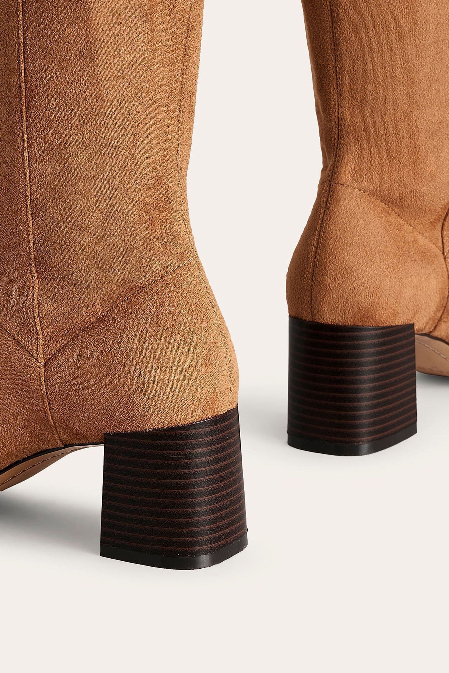 Stretch knee online length boots