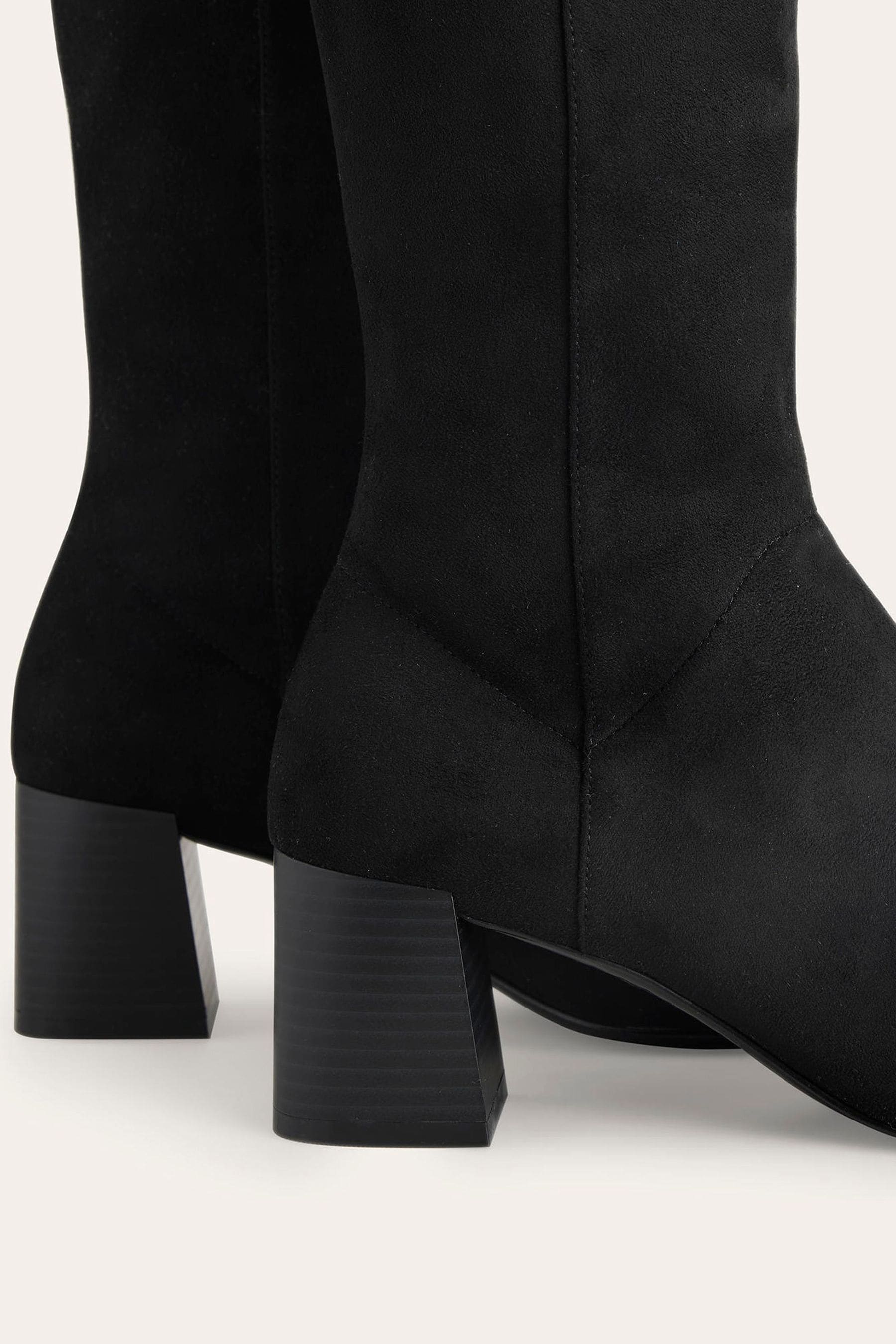 Buy Boden Black Heeled Stretch Knee High Boots from the Next UK