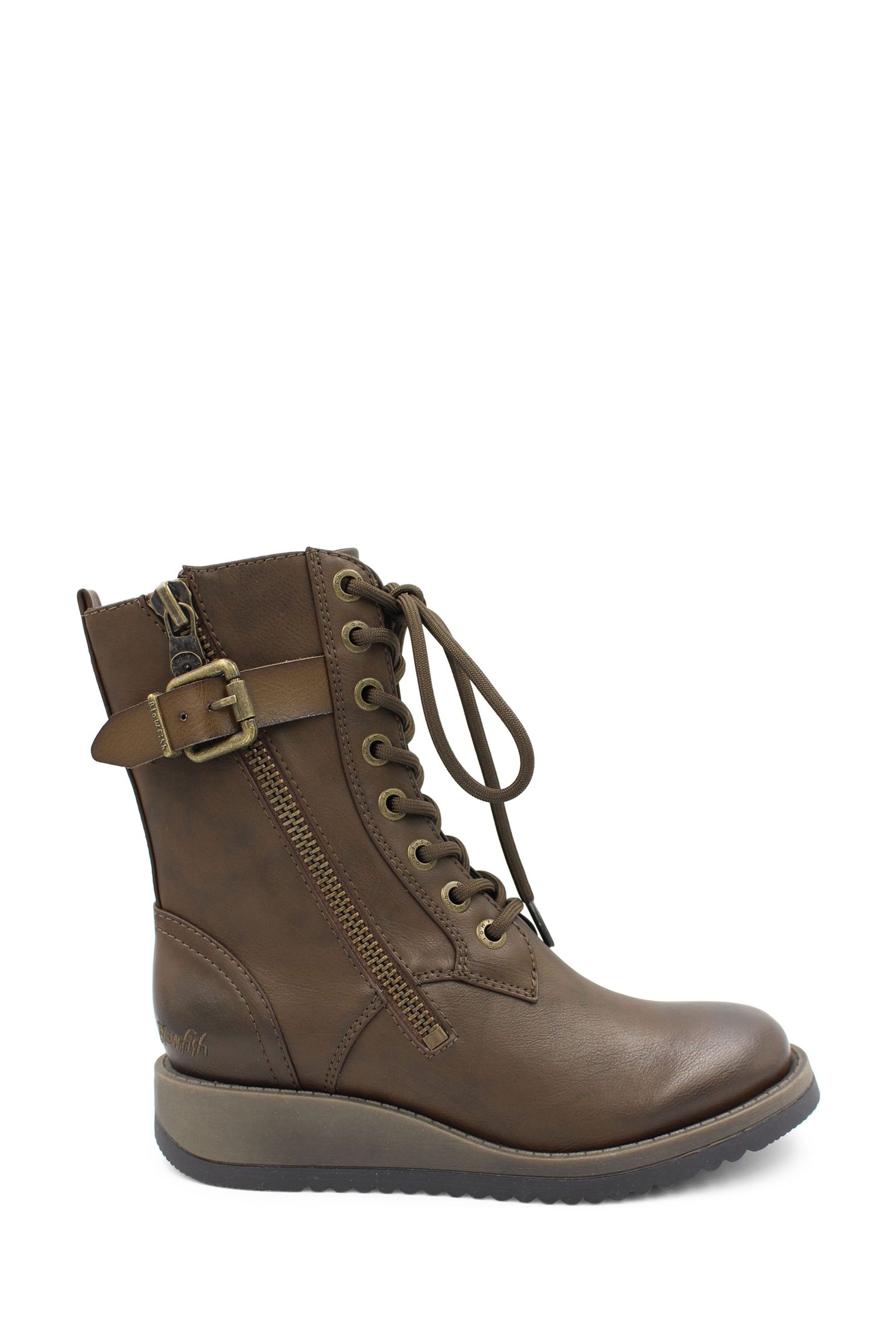 Buy Blowfish Malibu Womens Code Combat Lace Zip Boots from the
