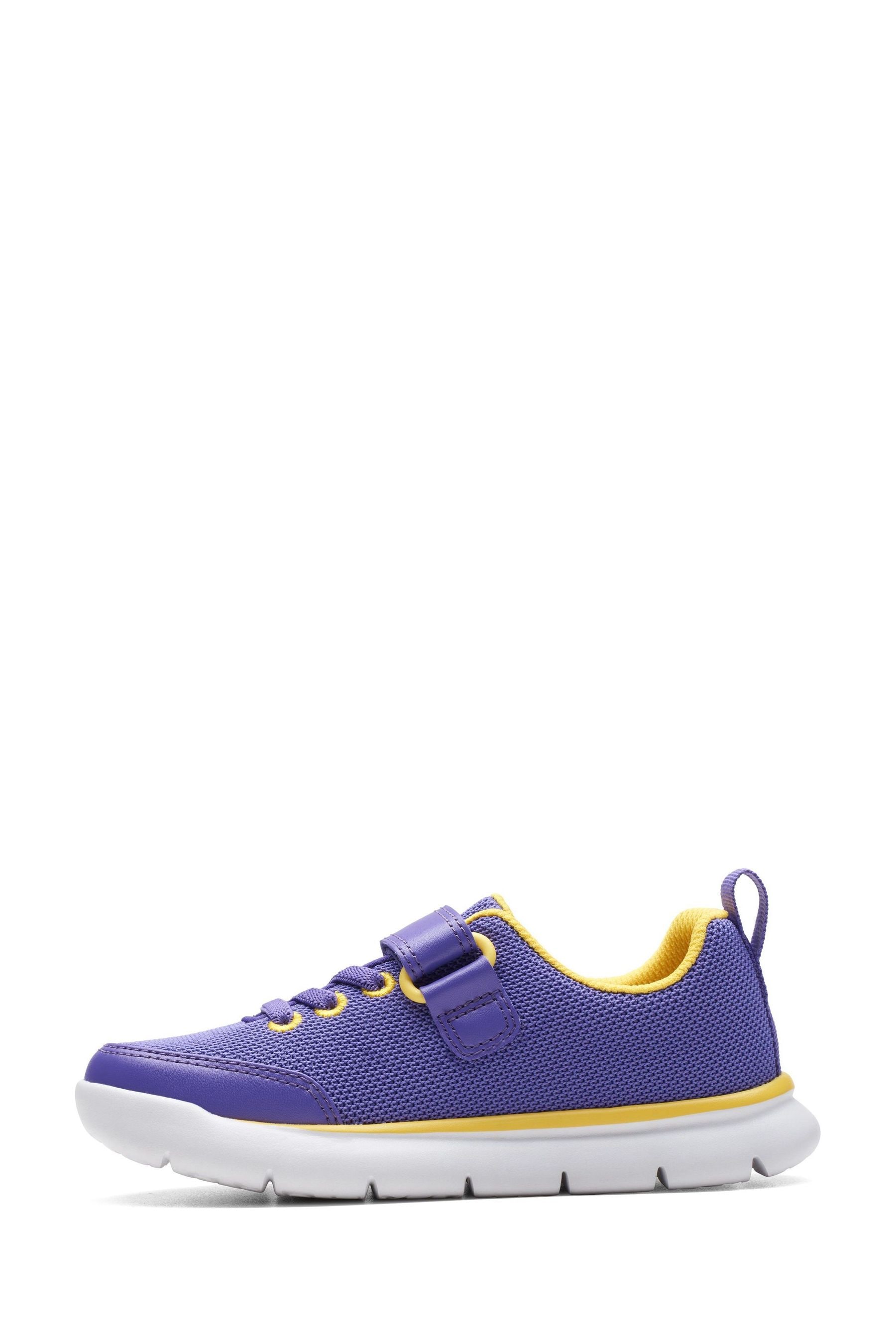 Clarks sneakers kids purple sales