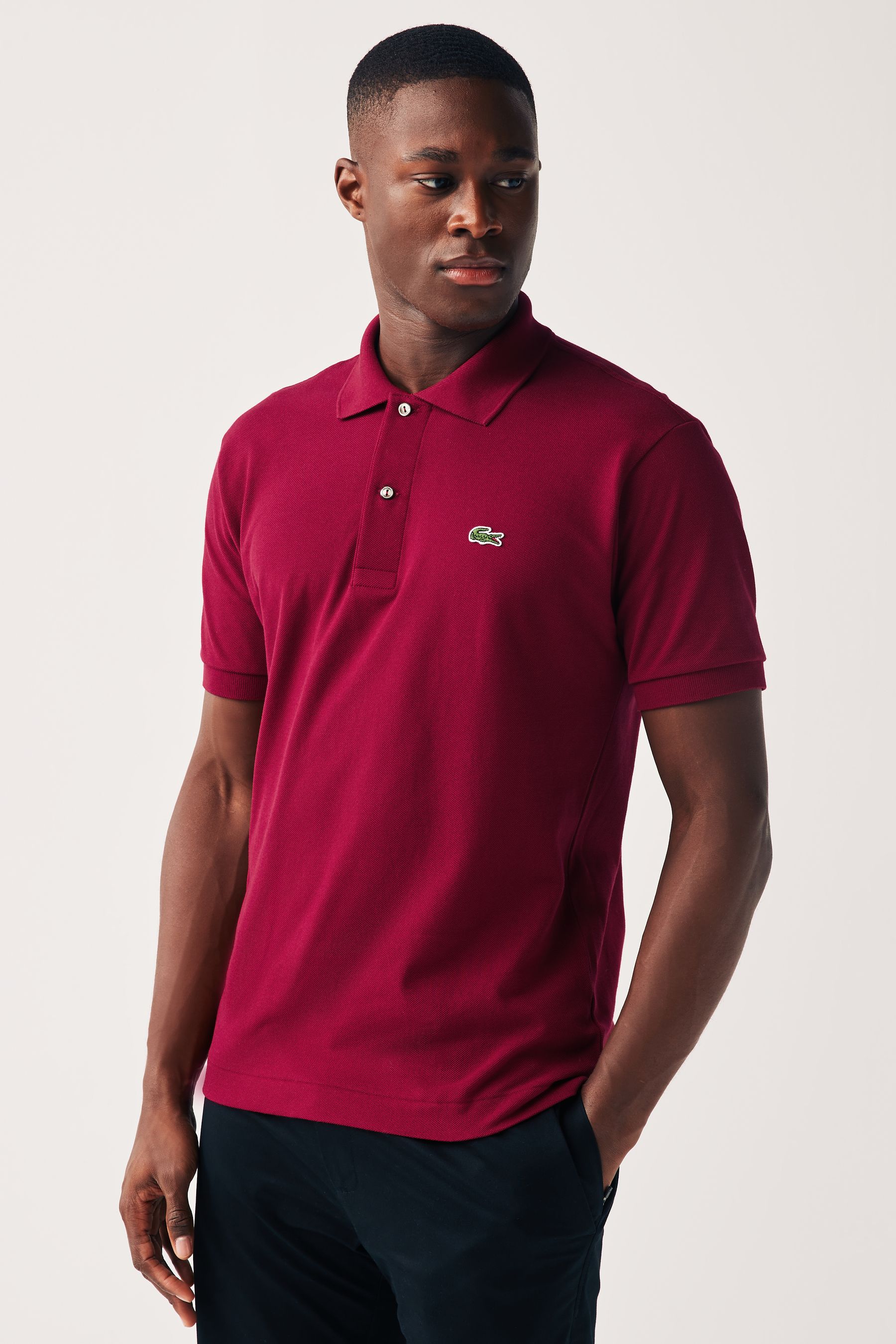 Lacoste maroon polo shop shirt