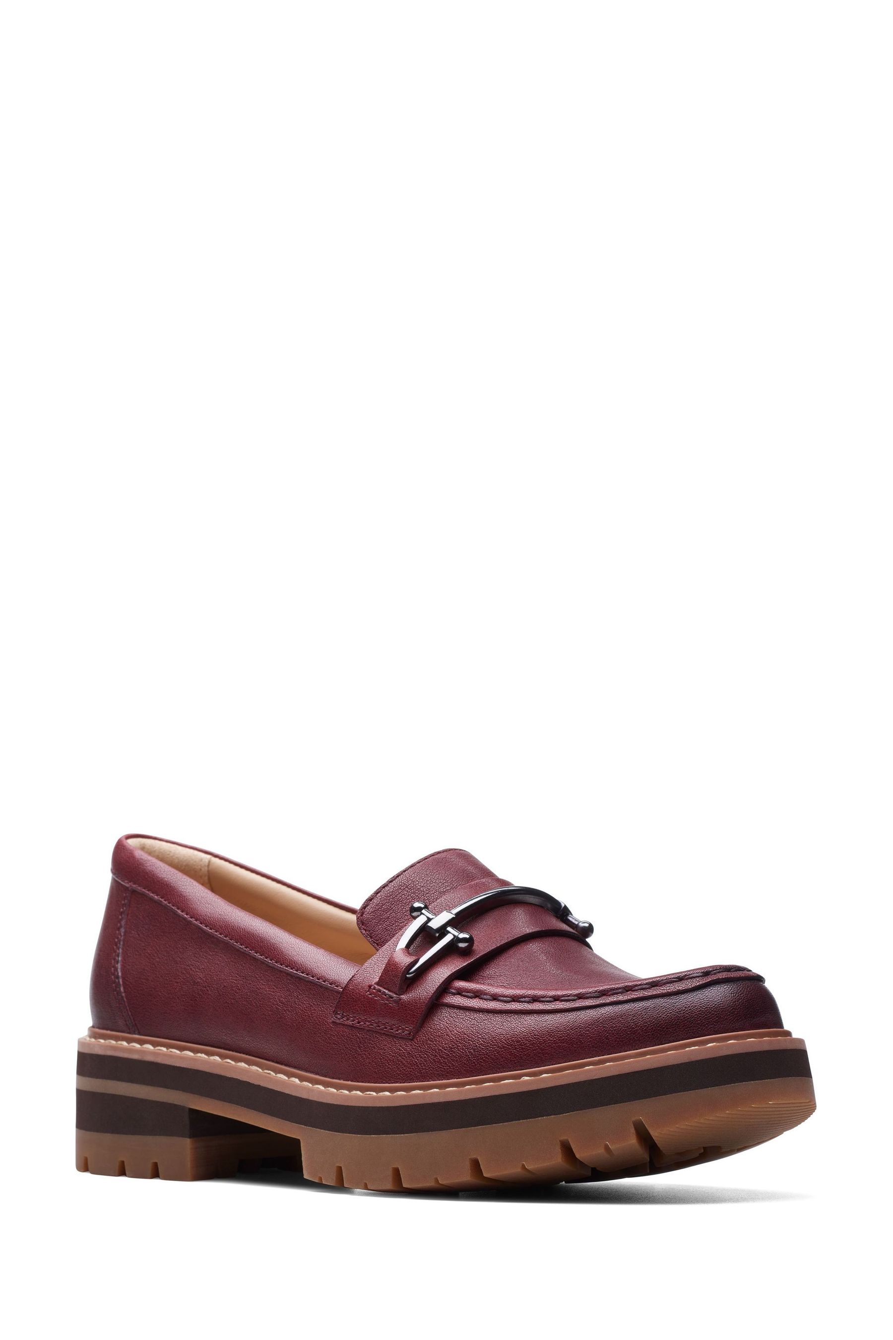 Women's clarks red shoes store
