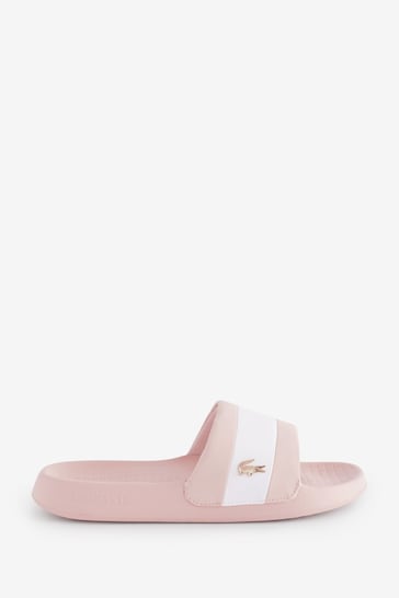 Lacoste Serve Pink Slides