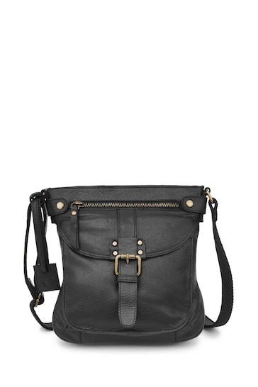 Celtic & Co. Leather Cross-body Black Bag