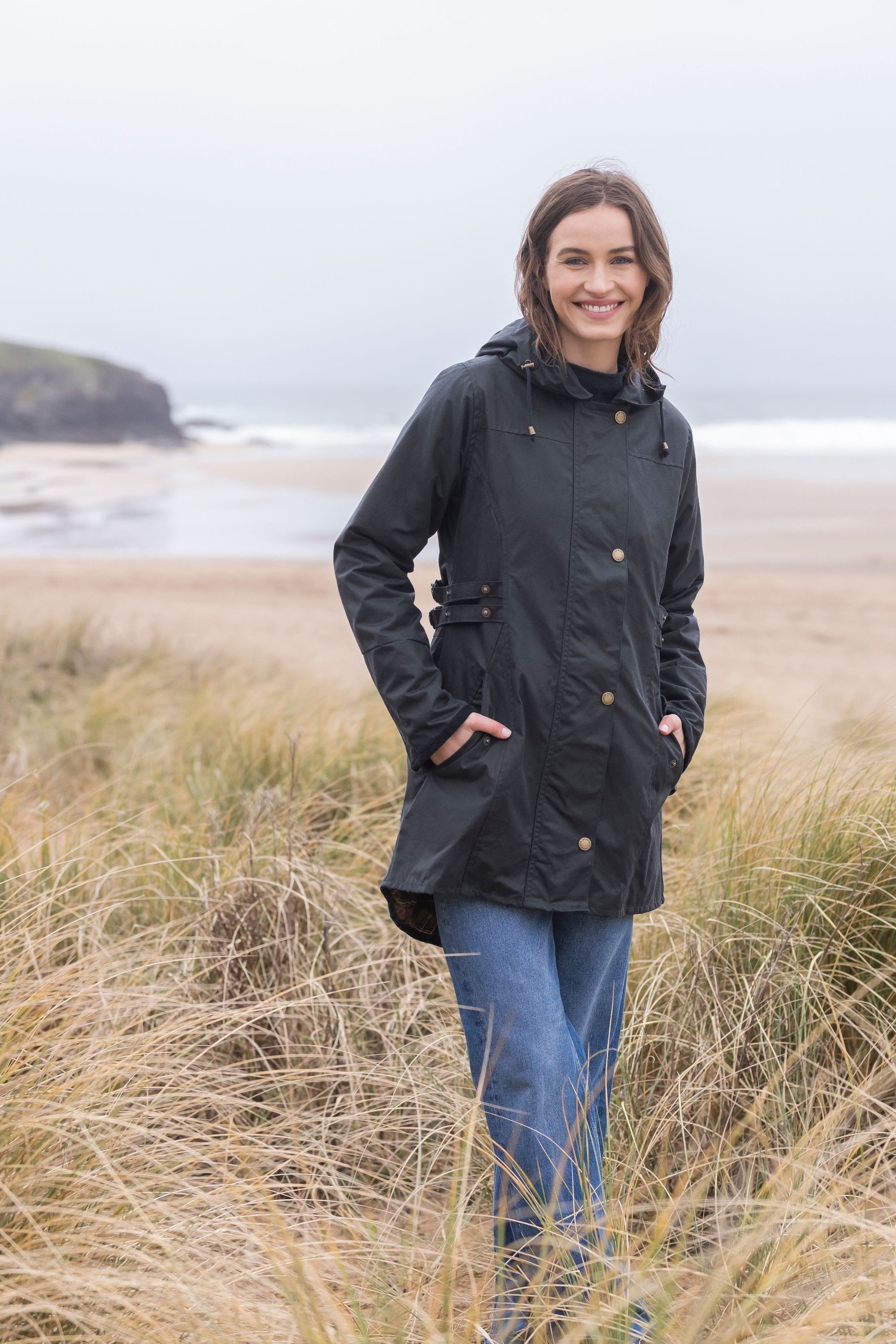 Celtic Co. Blue Wax Riding Coat
