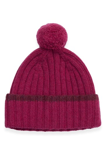Celtic & Co. Natural Lambswool Tipped Bobble Hat
