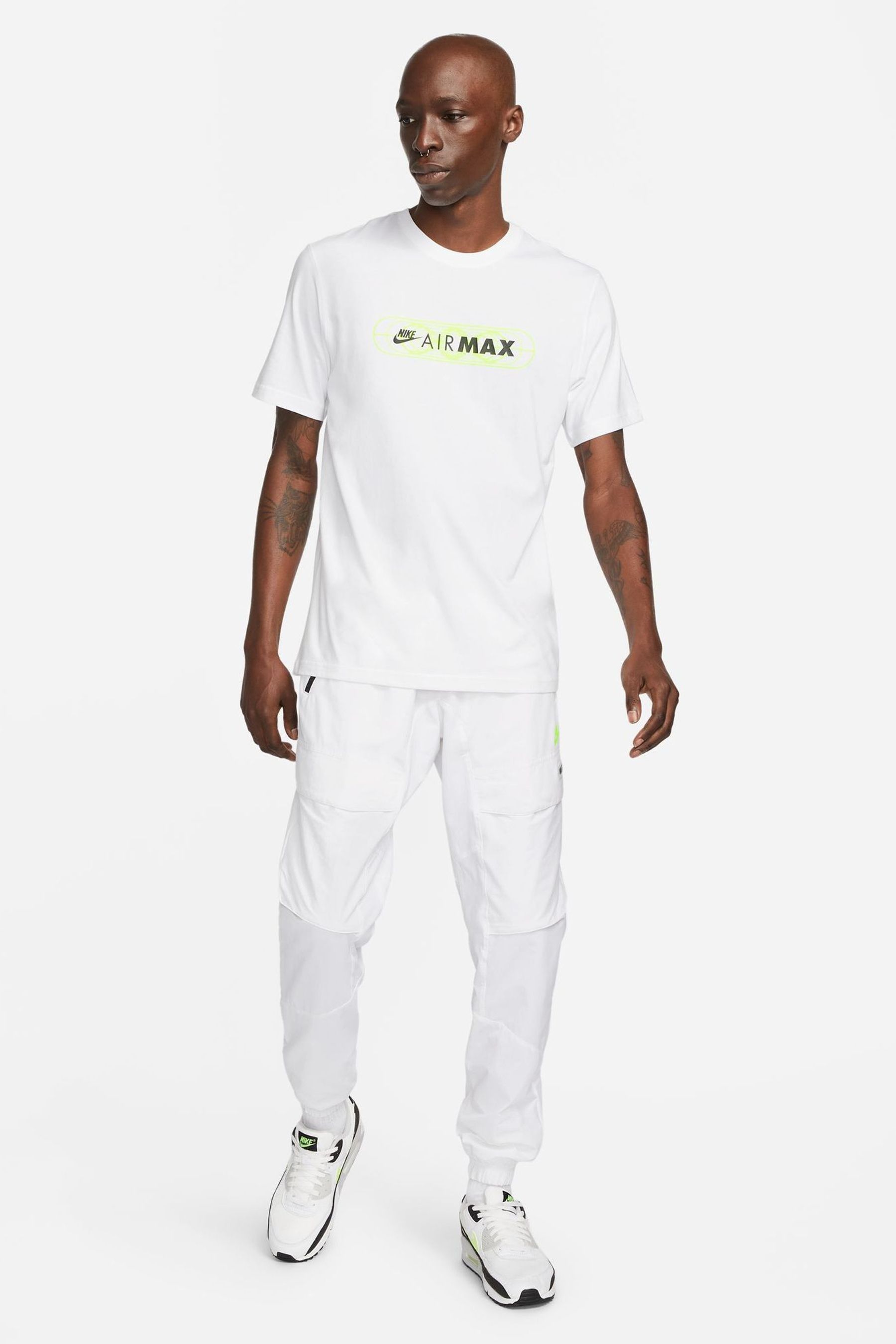 Nike air max t shirt white discount