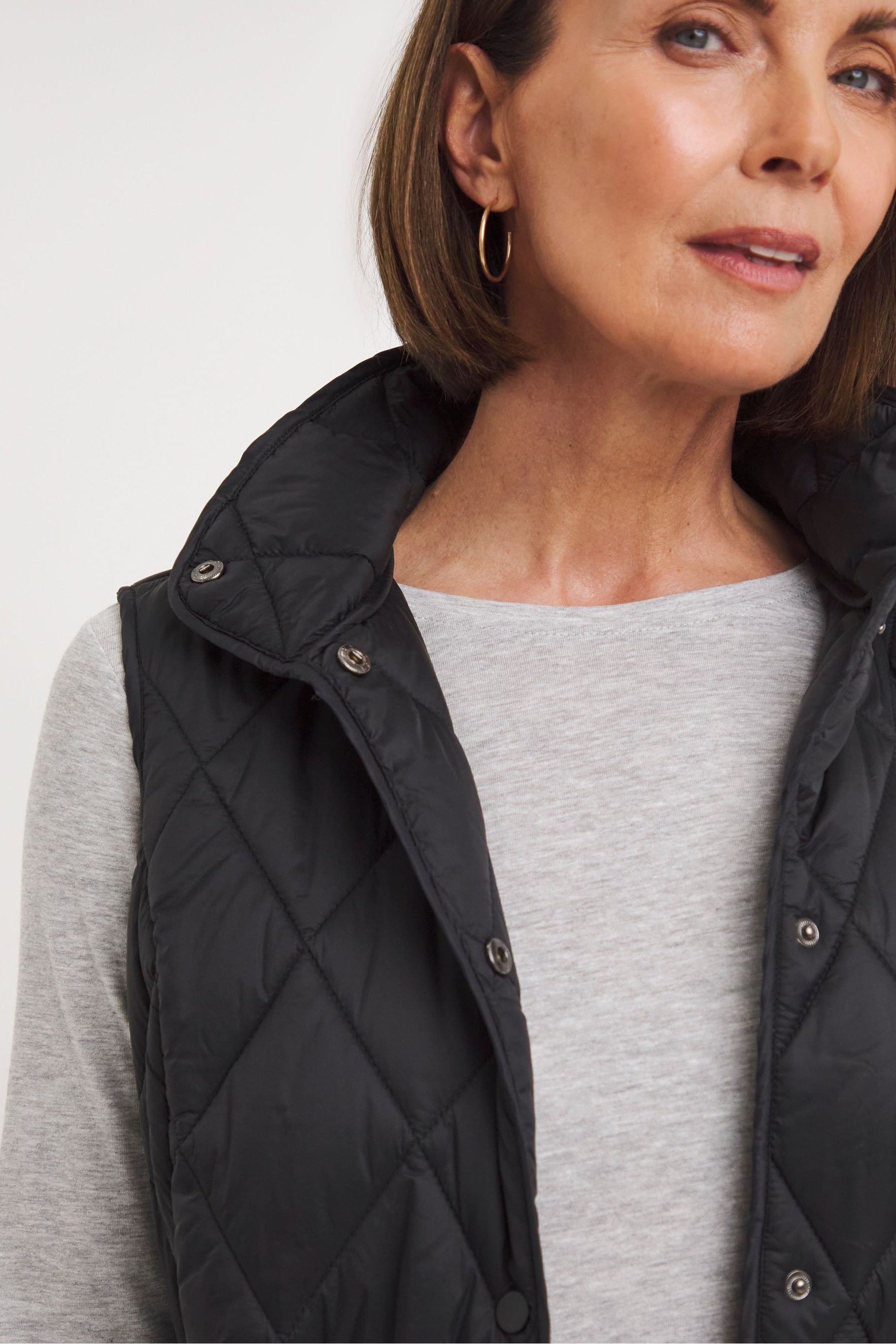 Buy JD Williams Black Adjustable Waist Quilted Gilet from the Next