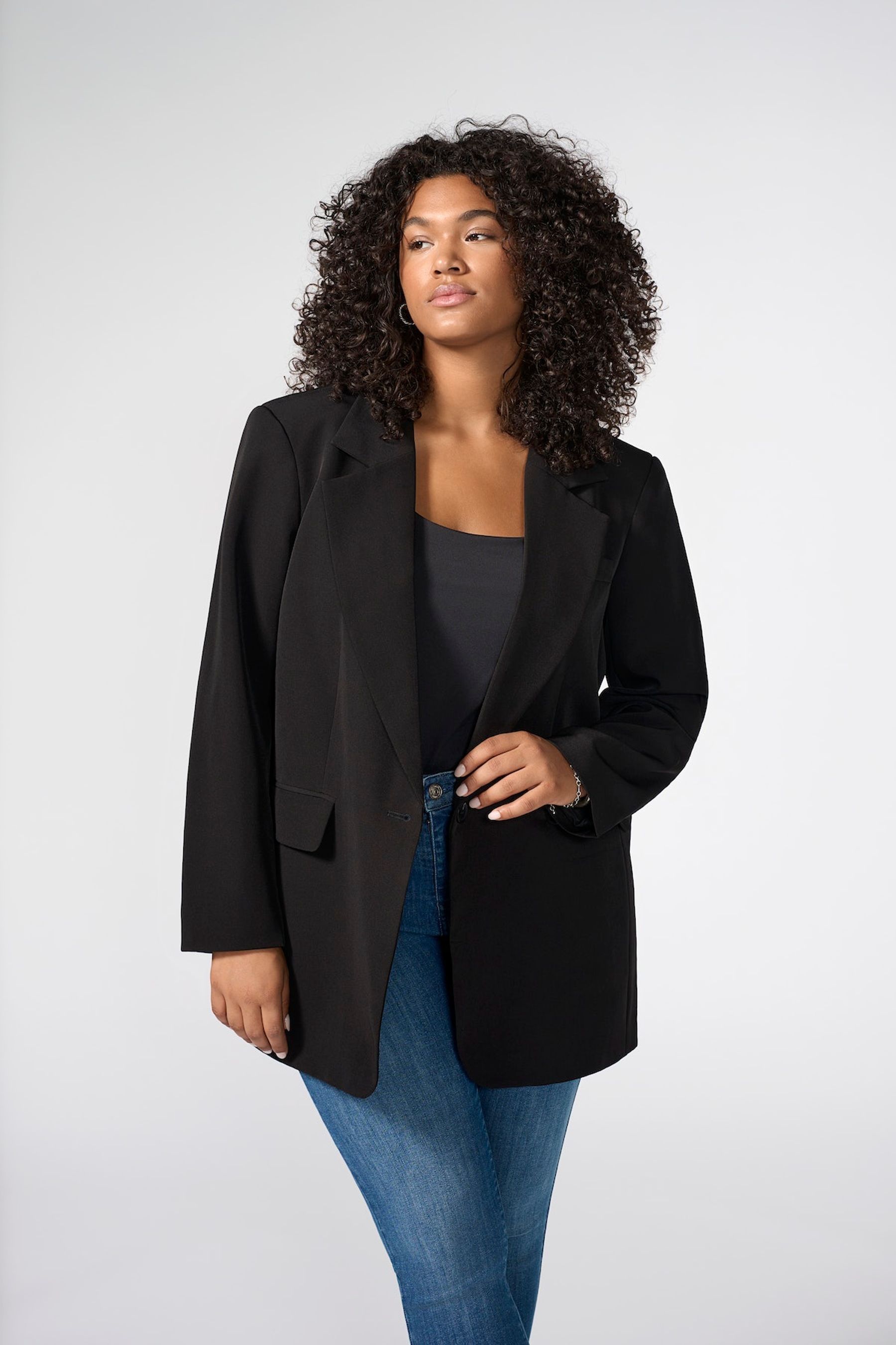 Buy ONLY Curve Black Tailored Blazer from the Next UK online shop