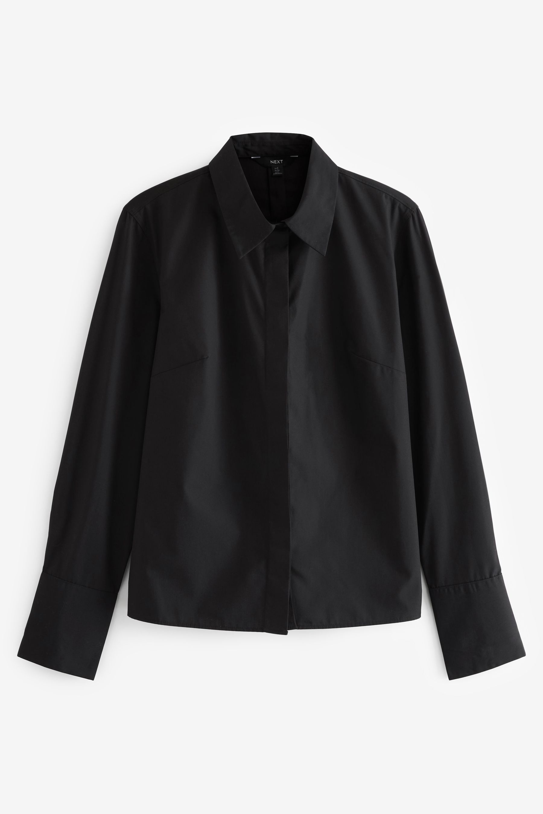 Black long sleeve button up blouse discount