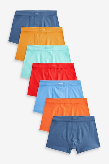 Bright Colour Soft Waistband Trunks 7 Pack (1.5-16yrs)