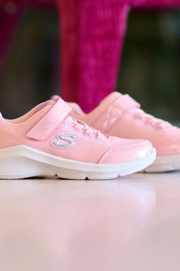 Skechers Pink Girls Sole Swifters Trainers