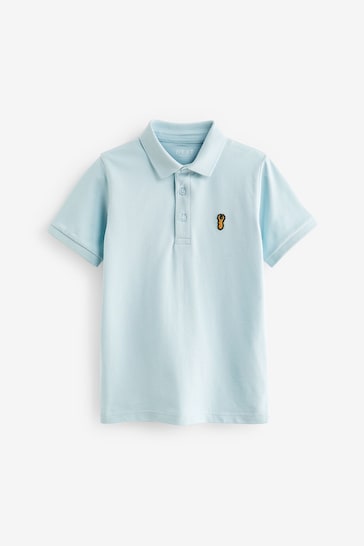 Light Blue Short Sleeve Polo Fragrance Shirt (3-16yrs)