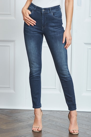 Sosandar Blue Tall Perfect Skinny Jeans