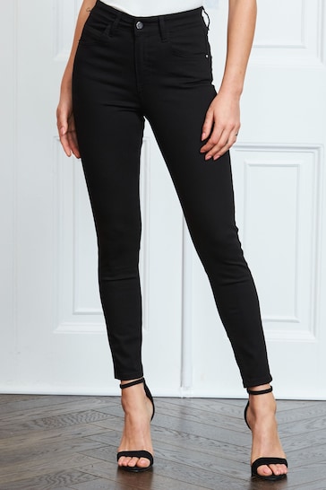 Sosandar Black Chrome Tall Perfect Skinny Jeans