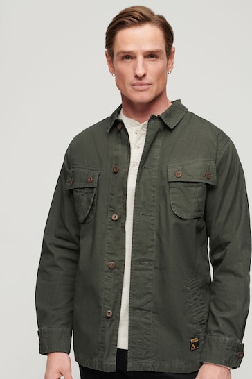 Superdry Dark Green Military Overshirt Jacket