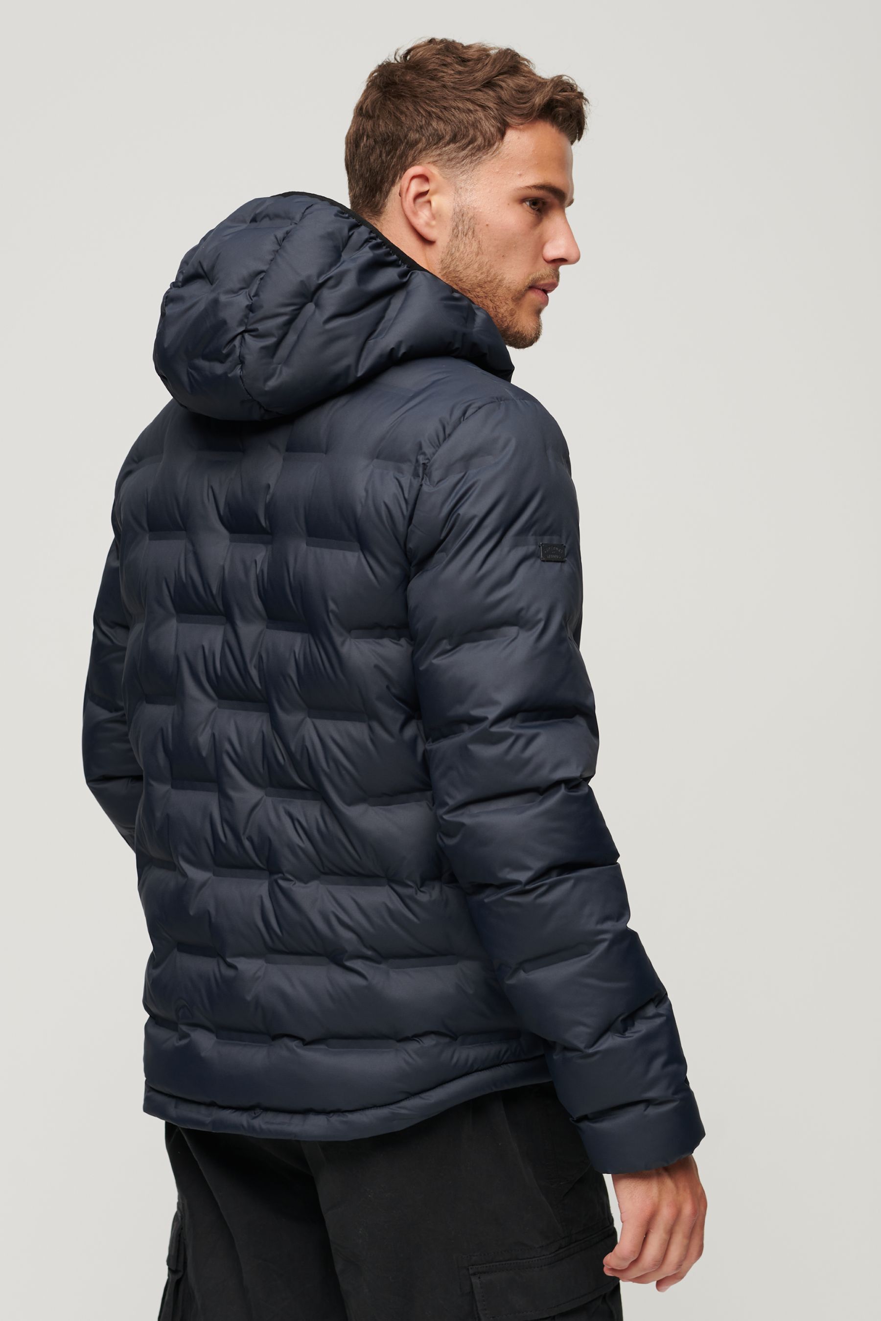 Cropped quilted puffer jacket on sale