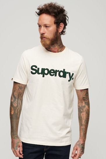 Superdry Cream Core Logo Classic T-Shirt