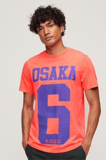 Superdry Pink Osaka Logo Loose T-Shirt