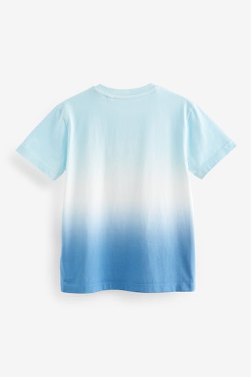 Blue Relaxed Fit Tie-Dye Short Sleeve T-Shirt (3-16yrs)