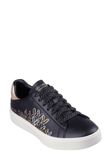 Skechers Black Eden Lx Gleaming Hearts Trainers