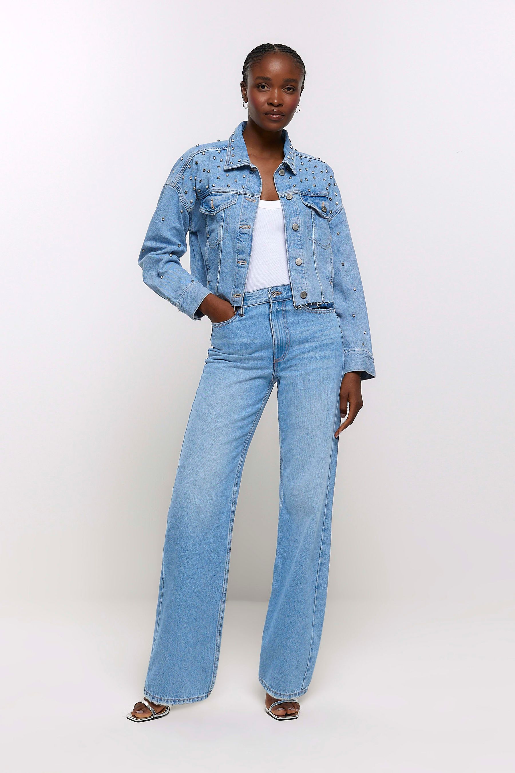 River island jeans dress sales