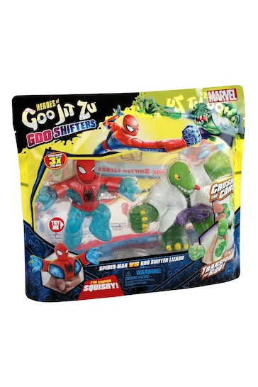 Goo Jit Zu Heroes Marvel Goo Shifters Versus Pack Spiderman and Lizard