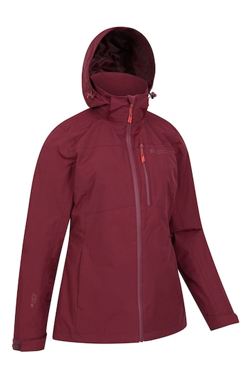 Mountain Warehouse Red Womens Rainforest II Extreme Waterproof Jacket