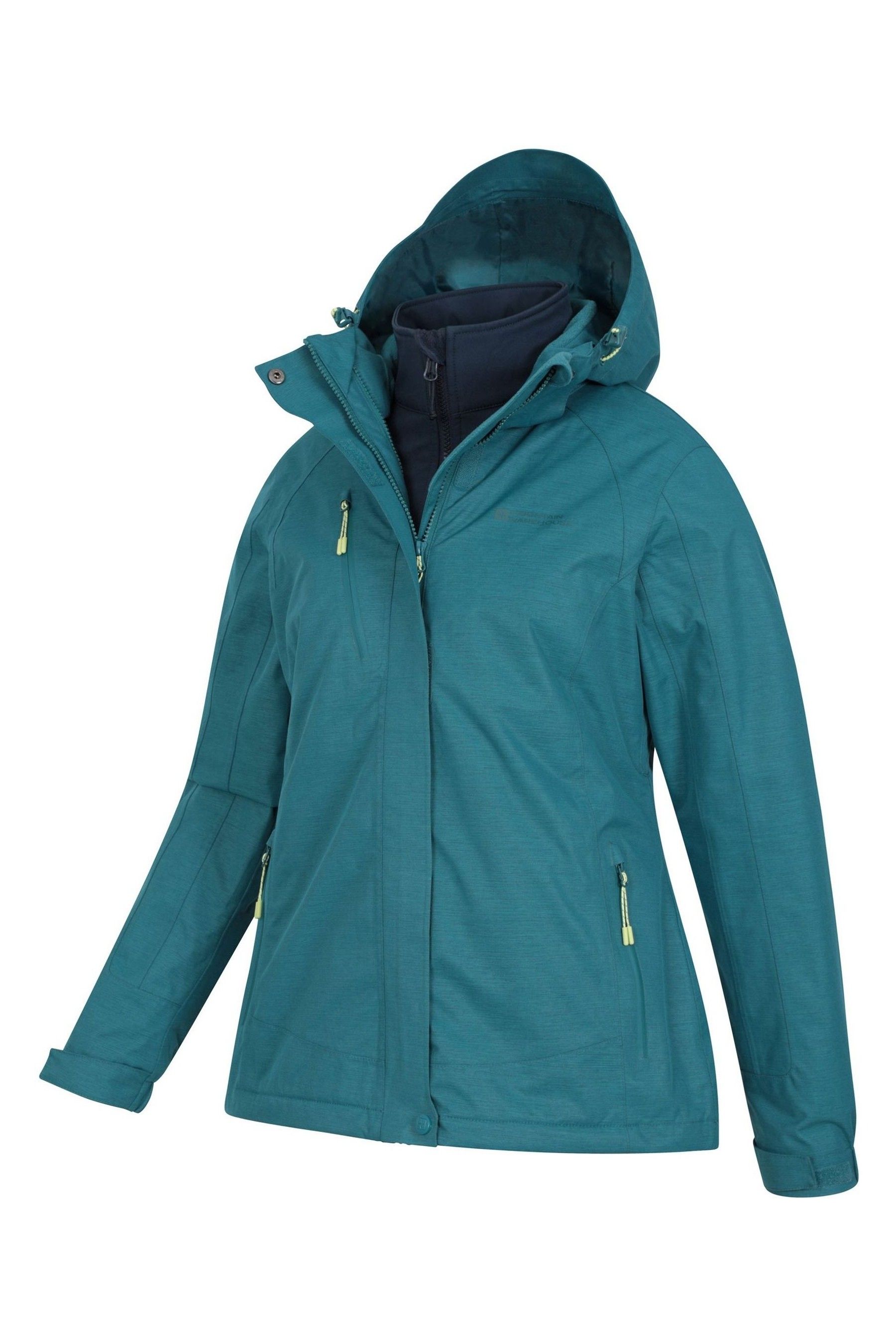 Bracken melange womens 3 in 1 jacket discount