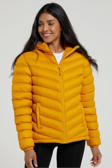 Mountain Warehouse Yellow Womens Seasons Water Resistant Padded Jacket
