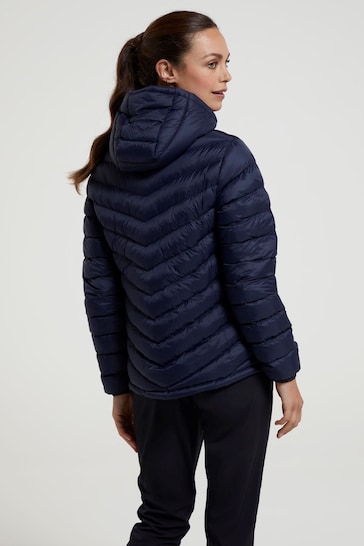 Mountain Warehouse Blue Womens Seasons Water Resistant Padded Jacket