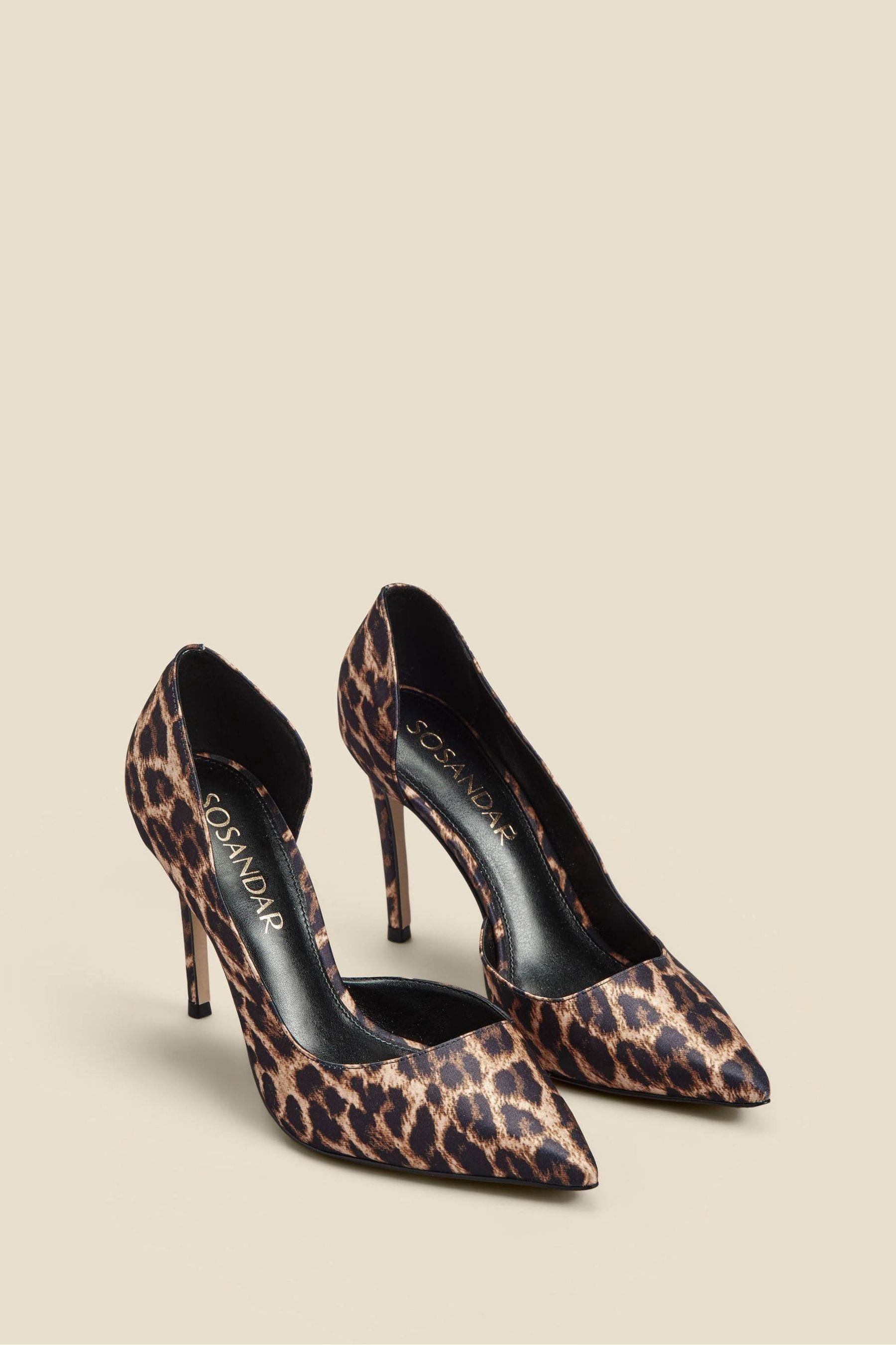 Black patent ombré leopard print courts on sale