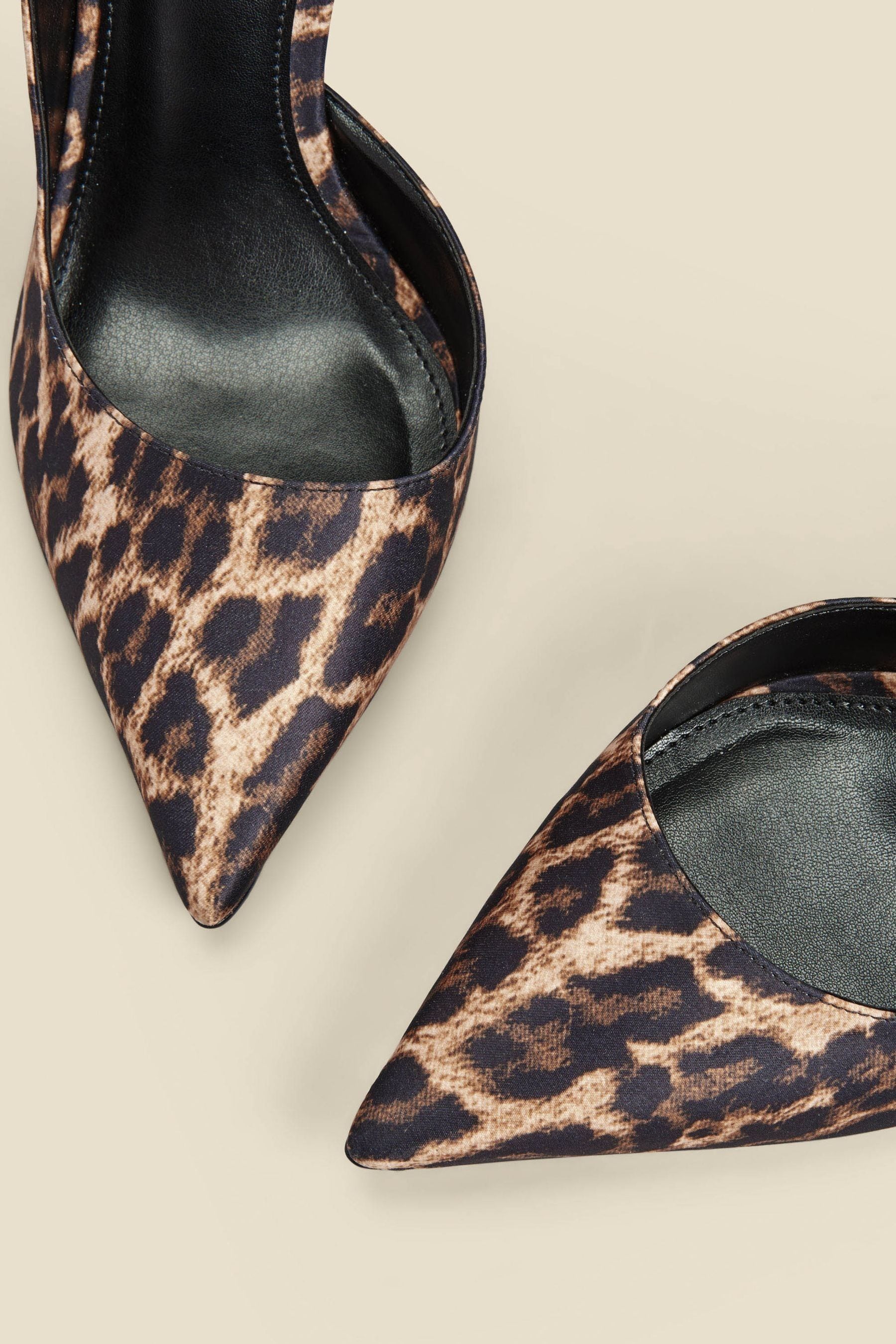 Leopard print best sale and black heels