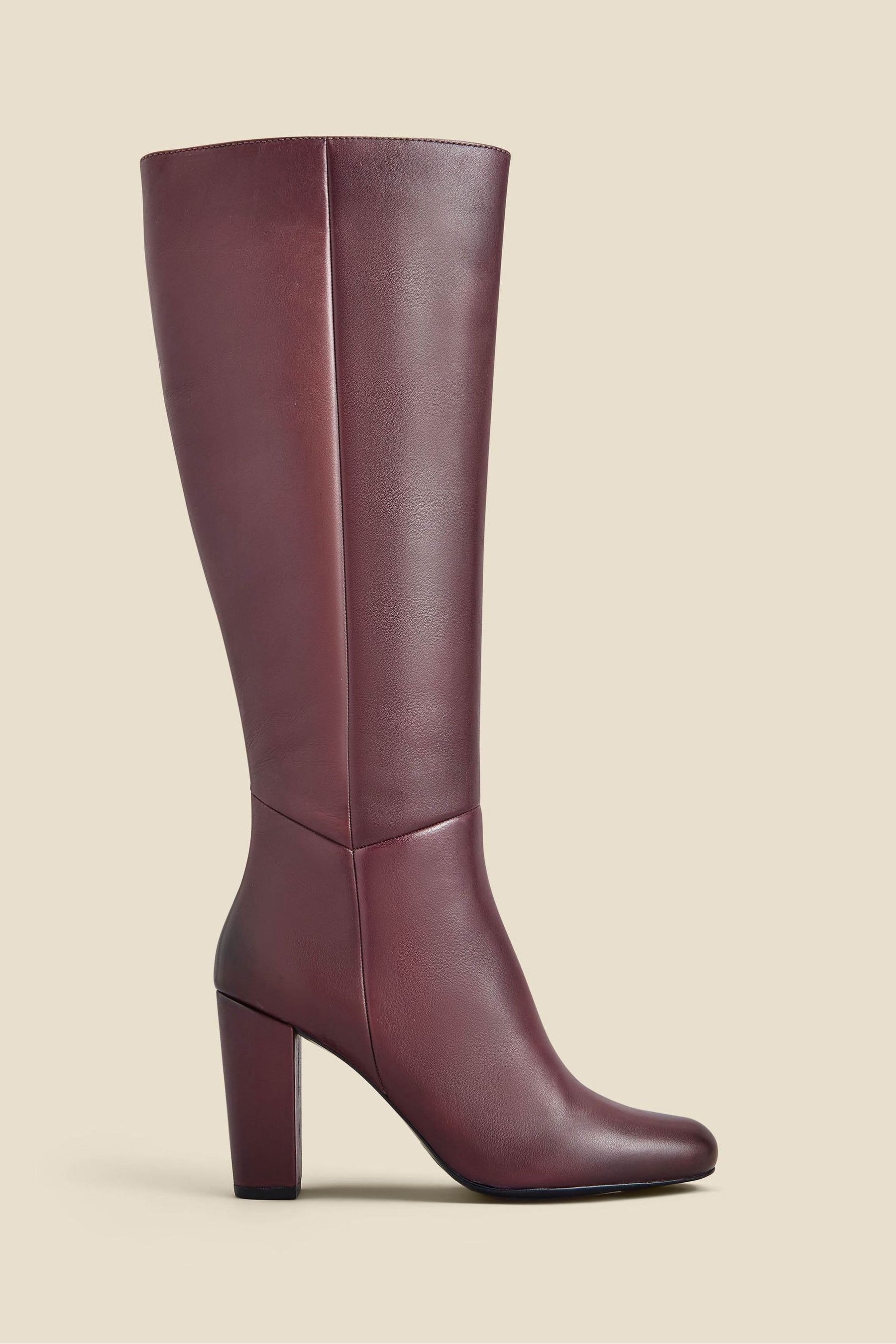 Burgundy knee 2024 high boots uk